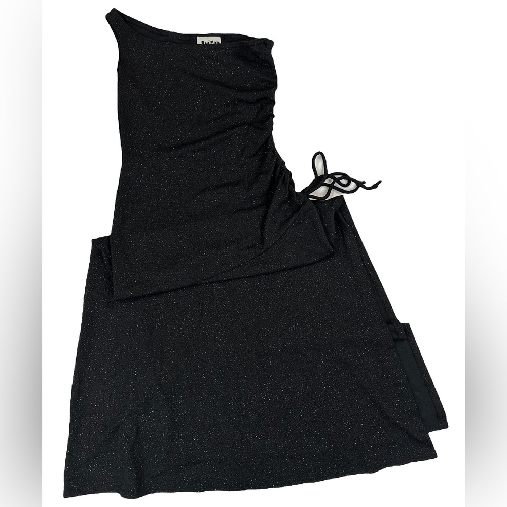 ❗️VINTAGE❗️Tied Sparkle One Shoulder Dress